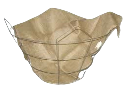 FLAT FOLDED BURLAP BASKET LINERS